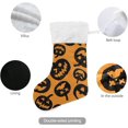 thumbnail image 4 of SKYSONIC Christmas Stocking Personalized Halloween Large Candy Stocking Hanging Gift Xmas Stockings Decoration 2 PCS for Family Holiday Party Ornaments Decor Fireplace, 4 of 7