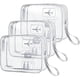 thumbnail image 1 of Transparent Toiletry Bag, Airplane Travel Kit, Waterproof PVC Makeup Bag for Travel, Flight Storage Bag, 3-pack, 1 of 5