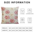 thumbnail image 5 of Nawypu  Decorative Throw Pillow Covers Daisy Sun Flower Jacquard Pillowcase Cushion Case Square for Couch Sofa Bed Living Room Bedroom Pink and White, 5 of 5