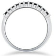 thumbnail image 2 of Pompeii 14K White Gold 1/4ct Treated Black Diamond Wedding Anniversary Guard Ring, 2 of 2