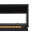 thumbnail image 4 of Pemberly Row 58" Floating Wood TV Stand with Rattan Doors - Black, 4 of 10