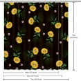 thumbnail image 6 of yowmns Waterproof, Hooked, Printed Curtain Set for Stylish Bathroom Decoration - Ideal Shower Curtains & Curtain Sets, 6 of 6