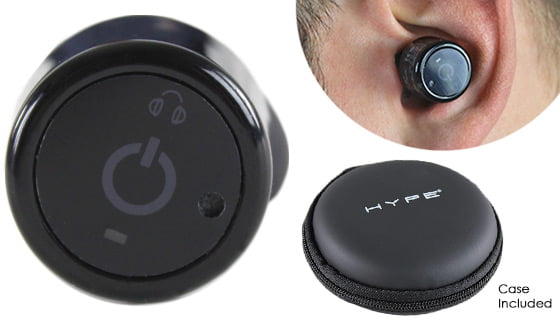 Hype True Bluetooth Wireless In-Ear Earbuds Elite, Stereo Quality 