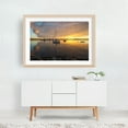 thumbnail image 3 of Golden Serenity - San Diego Harbor - San Diego California Photography Sunset Sailboat Harbor Seascape Ocean Coastal Scenic Oak Framed Wall Art Print 20 x 30 inches, 3 of 6