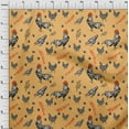 thumbnail image 4 of oneOone Polyester Spandex Pale Orange Fabric Hen Diy Clothing Quilting Fabric Print Fabric By Yard 56 Inch Wide-9S, 4 of 6