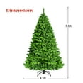 thumbnail image 4 of Costway 7.5FT Pre-Lit Hinged Christmas Tree Green Flocked w/ 1404 Tips & 530 LED Lights, 4 of 10