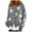 Grey, variant on Towmus Cardigan Sweater for Women Floral Print Loose Casual Button Down Open Front Knit Cardigans Ladies Sweaters