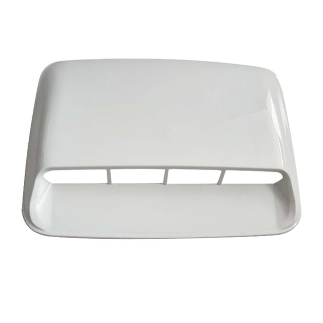 de carrocería con forma de pala para capó, cubierta de ventilación para capó , flujo de aire decorativo para coche Blanco