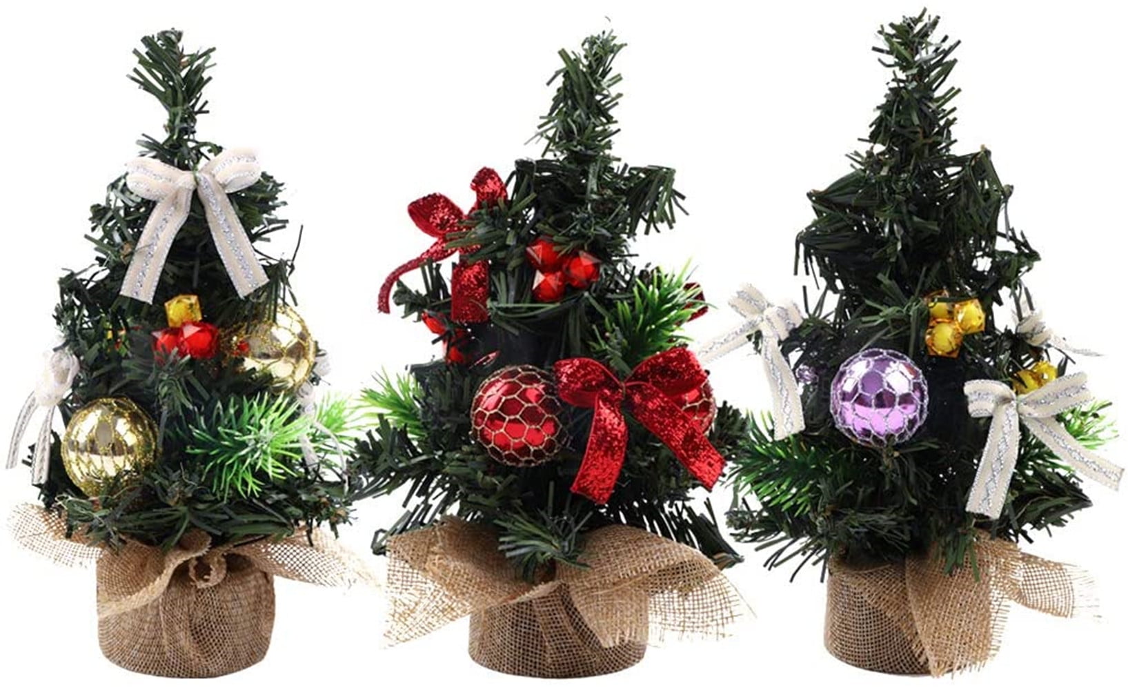 20CM Artificial Small Christmas Tree Christmas Tree Stand Mini