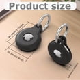 thumbnail image 4 of YUNOVA 4 Pack Shockproof Silicone AirTag Holder Keychain, Scratch Resistant Protective Case, Compatible with Apple AirTag, Anti-Lost Cover for Keys Pet Collar Bag, 4 of 10