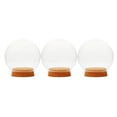 thumbnail image 1 of GUOOL 3 Pcs Cloche en Verre Dôme Conteneur Terrarium Miniature Cloche d'Exposition, 1 of 9