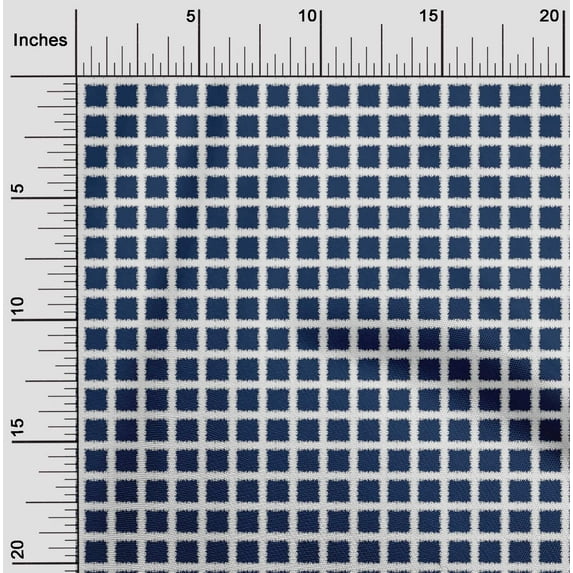 oneOone Cotton Flex Fabric Check & Geometric Print Sewing Fabric BTY 40 Inch Wide