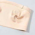 thumbnail image 4 of Dwellite Push Up Strapless Bras for Women Supportive Bandeau Bra Wireless No Underwire Padded Tube Bra Complexion 34, 4 of 7