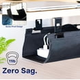 thumbnail image 6 of VIVO 47” Black Screw-on Fabric Cable Power Strip Management Tray, 6 of 8