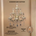 thumbnail image 2 of Lámpara de Pared Cristal Cortado Gamalux María Theresa 6 Luces Clasico, 2 of 10