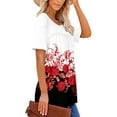 thumbnail image 4 of ONLYSHE Short Sleeve T Shirts for Women Loose Fitting Casual Tunic Tops Summer Flower Print Comfy Blouse, 4 of 7