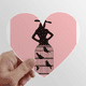thumbnail image 1 of Sombrero de mujer Calcomanías cardíacas,calcomanías para equipaje, 1 of 3