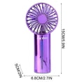 thumbnail image 3 of weibbin Electroplating Handheld Spray Small Fan USB Charging Portable Desktop Silent Big Wind Outdoor Fan, 3 of 8