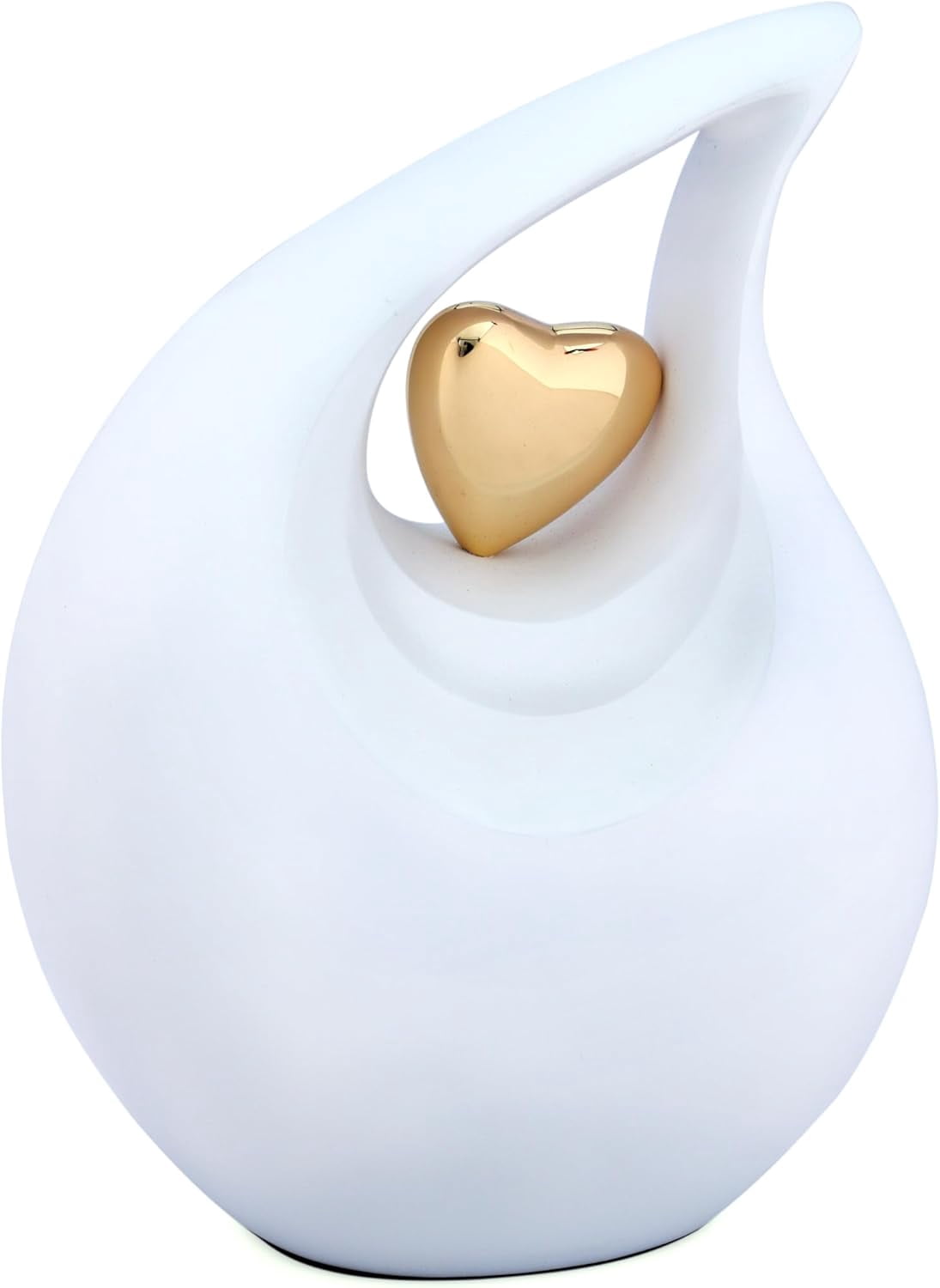 Keepsake Company Urn for Human Ashes, White Multicolor Aluminum, 10.5 x 7 x 5 in, Cremation Urns