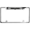 XO Vision LP137S License Plate Frame Backup Camera with 170-Degree Wide-Angle View, Chrome