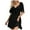 Black, variant on Womens Dresses 2024 Spring Summer Deep V Neck Elegant Bow Tie Mini Dress S XL Casual Knee Length Dresses for Women Maxi for Women