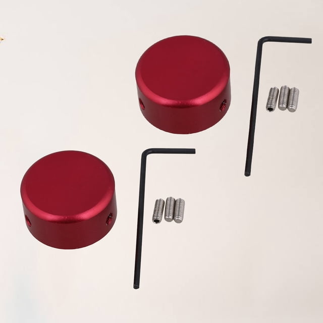 FOMIYES 2Jgo Tapones Para Pedal Guitarra En Aluminio Con Base De Goma Para Mayor Durabilidad