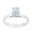 Aquamarine, variant on 7X5MM Emerald Cut Garnet 925 Sterling Silver Solitaire Women Engagement Ring