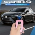 thumbnail image 3 of Key Fob Cover Compatible with Lexus ES GS NX LS RX RC GX LX 570 200 250 350 460 300 F 450h 600h Keychain Case Holder Protector,Pink, 3 of 6