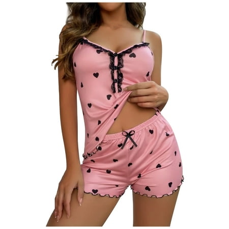 

Upgraded 2023 Gifts Sexy Women Lingerie Printed Lace Temptation Babydoll Underwear Cami Underpants Shorts Sleepwear Briefs Suit