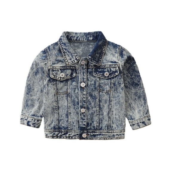 URMAGIC Denim Jackets Casual outfit Button Down Jean Coats Tops Toddler Fashion Outerwear 1-6Years