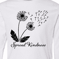 thumbnail image 4 of Inktastic Spread Kindness Dandelion Long Sleeve Youth T-Shirt, 4 of 5