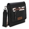 thumbnail image 6 of Wrangler Crossbody Bags for Women Vintage Hand Woven Shoulder Purse, Cow Print-Black, 6 of 7