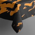 thumbnail image 3 of Halloween Bat Silhouette Pattern Rectangle Tablecloth 60"x84",Waterproof Polyester Rectangle Table Cloth, Wipeable Spillproof Polyester Tablecloth for Dining, Camping, Indoor and Outdoor, 3 of 5