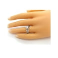 thumbnail image 6 of His and Hers Wedding Ring Set Matching Women's Infinity Style Men's Titanium  Engagement Set, 6 of 8