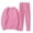 Pink, variant on Texiao Comfort Sweatsuits for Women,Women's Fashionable Solid Round Neck Sports Sweatshirt Set