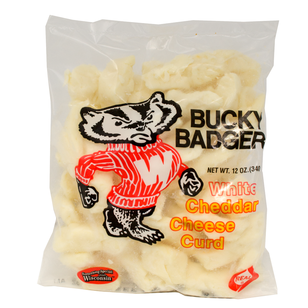 Bucky Badger White Cheddar Cheese Curds, 12 Oz.
