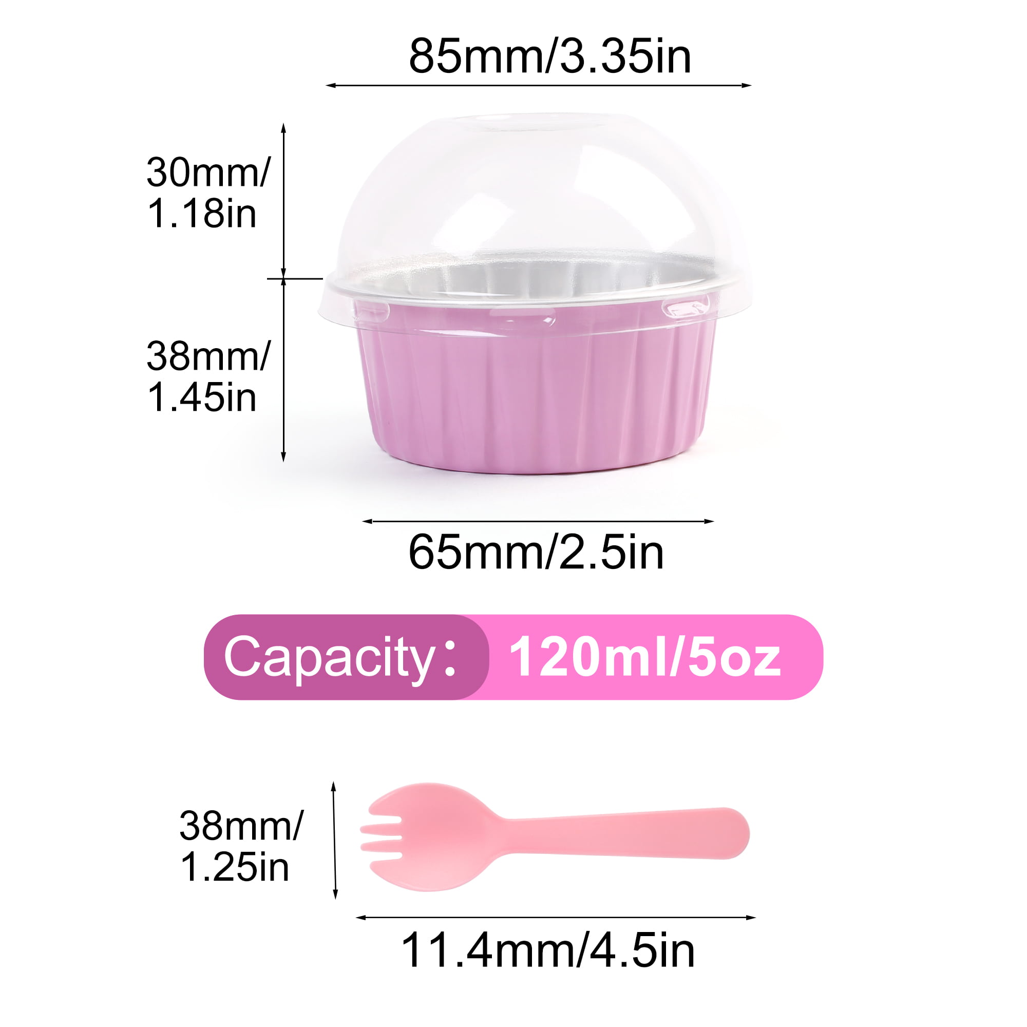 KING / JUMBO Foil Cupcake Liners / Baking Cups – Silver – Cake Connection