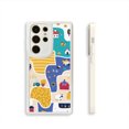 thumbnail image 1 of ¡Agregue un toque de diversión a su iPhone con esta exclusiva funda para teléfono plateada mate con diseño de dibujos animados!, 1 of 4