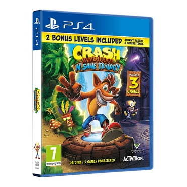 Crash Bandicoot N Sane Trilogy (PS4 Playstation 4) 2 Bonus Levels Included