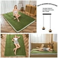 thumbnail image 4 of Futon Mattress, Padded Japanese Floor Mattress Quilted Bed Mattress Topper, Extra Thick Folding Sleeping Pad, Green, Twin, 4 of 10