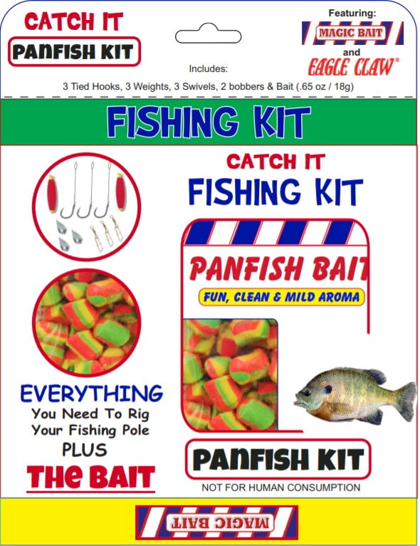 Magic Bait Catch It Fishing Kit, Panfish 12pc Kit