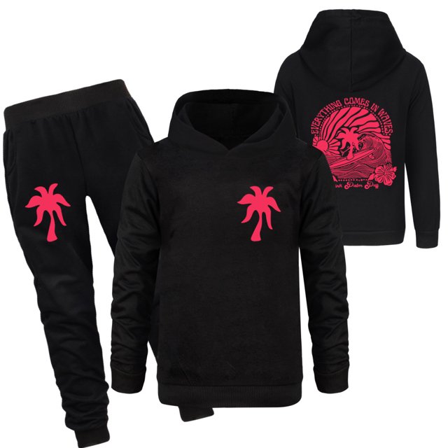 Nouveau Mode Printemps et Automne Sweat à Capuche Imprimé Couchers de Soleil pour Enfants