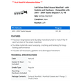 thumbnail image 2 of Left Driver Side Exhaust Manifold - with Gaskets and Hardware - Compatible with 2001 - 2004 Toyota Sequoia 4.7L V8 2002 2003, 2 of 2