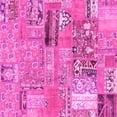 thumbnail image 1 of Ahgly Company Indoor Square Patchwork Pink Transitional Area Rugs, 4' Square, 1 of 4