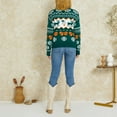 thumbnail image 6 of KOMOO Women Christmas Sweaters Snowflake Reindeer Knitted Sweater Long Sleeve Xmas Knitwear Tops, 6 of 9