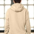 thumbnail image 3 of Men's Fleece Poly/Cotton Hoodie Birthday Gift Midweight Hooded Pullover Sweatshirt for Men, Medium, Cream, 3 of 5