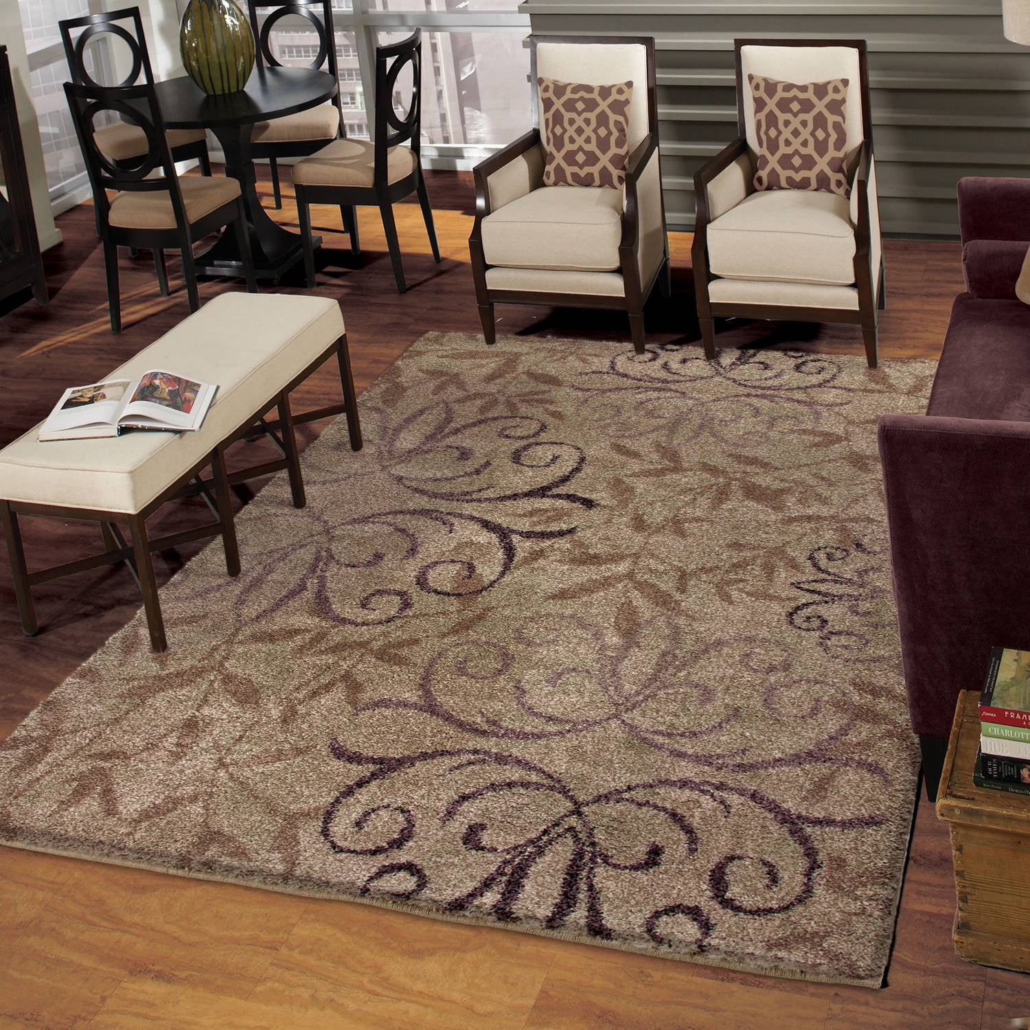 10 X 9 Area Rug Rugs Ideas Orian Rugs Plush Scroll Dakota Beige Area Rug Available In Multiple Sizes Com