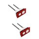 thumbnail image 1 of Paquete de 2 botones Redsh Kit de reemplazo de manija de empuje del tanque de agua del inodoro Rectángulo Abs, 1 of 6