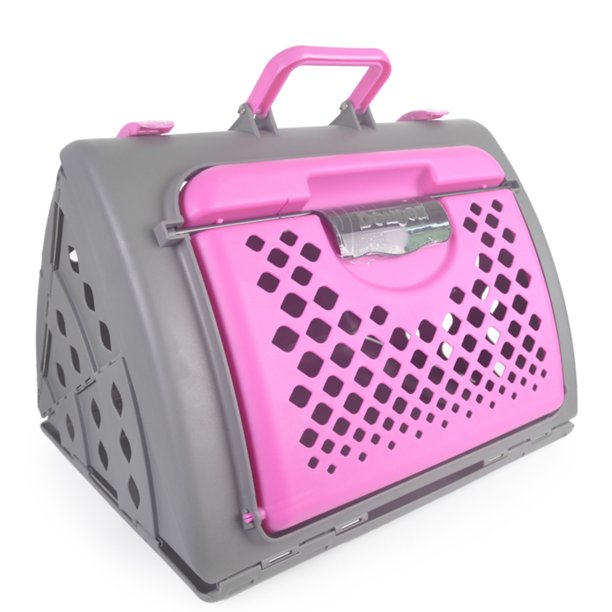 Magshion Plastic Pet Carrier, Pink