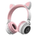 thumbnail image 1 of Audífonos Bluetooth Diadema VIMI 3.5 Con Orejas De Gato Con Luz Led Radio Blanco, 1 of 5